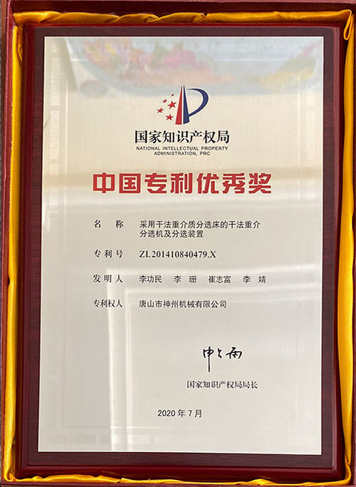 中國專利優秀獎